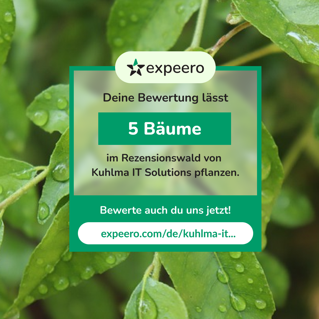 Bewertungen pflanzen Bäume. Expeero.com macht genau das möglich.